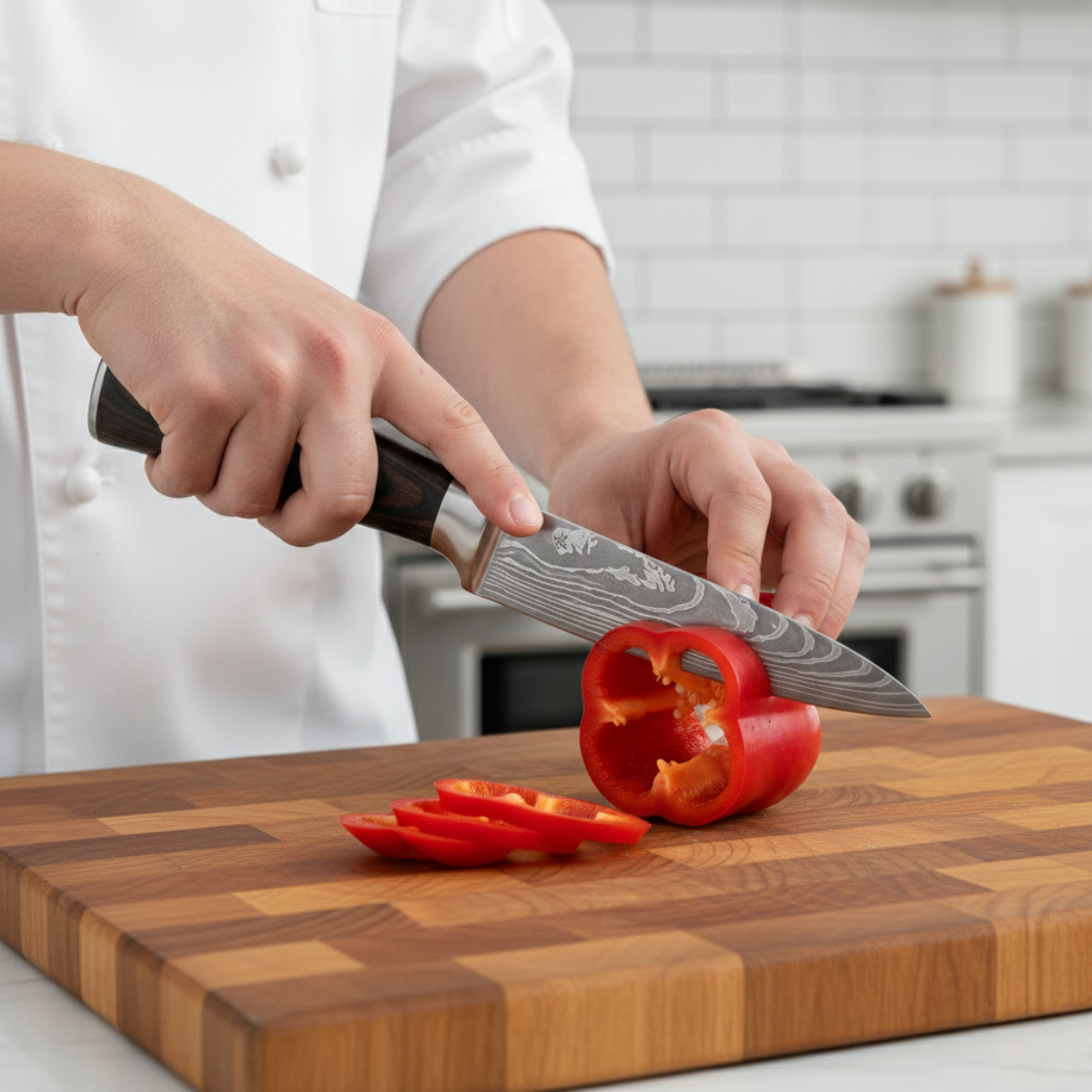 Premium universeel mes – 8 cm precisiemes