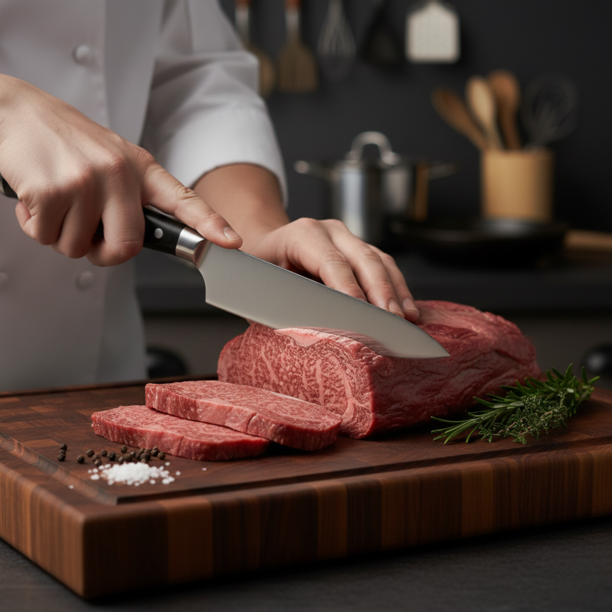 Japans gehamerd koksmes – 20 cm precisiemes