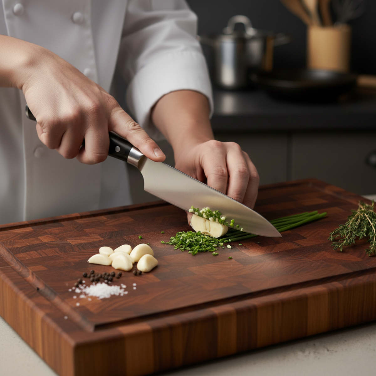 Japans gehamerd koksmes – 20 cm precisiemes