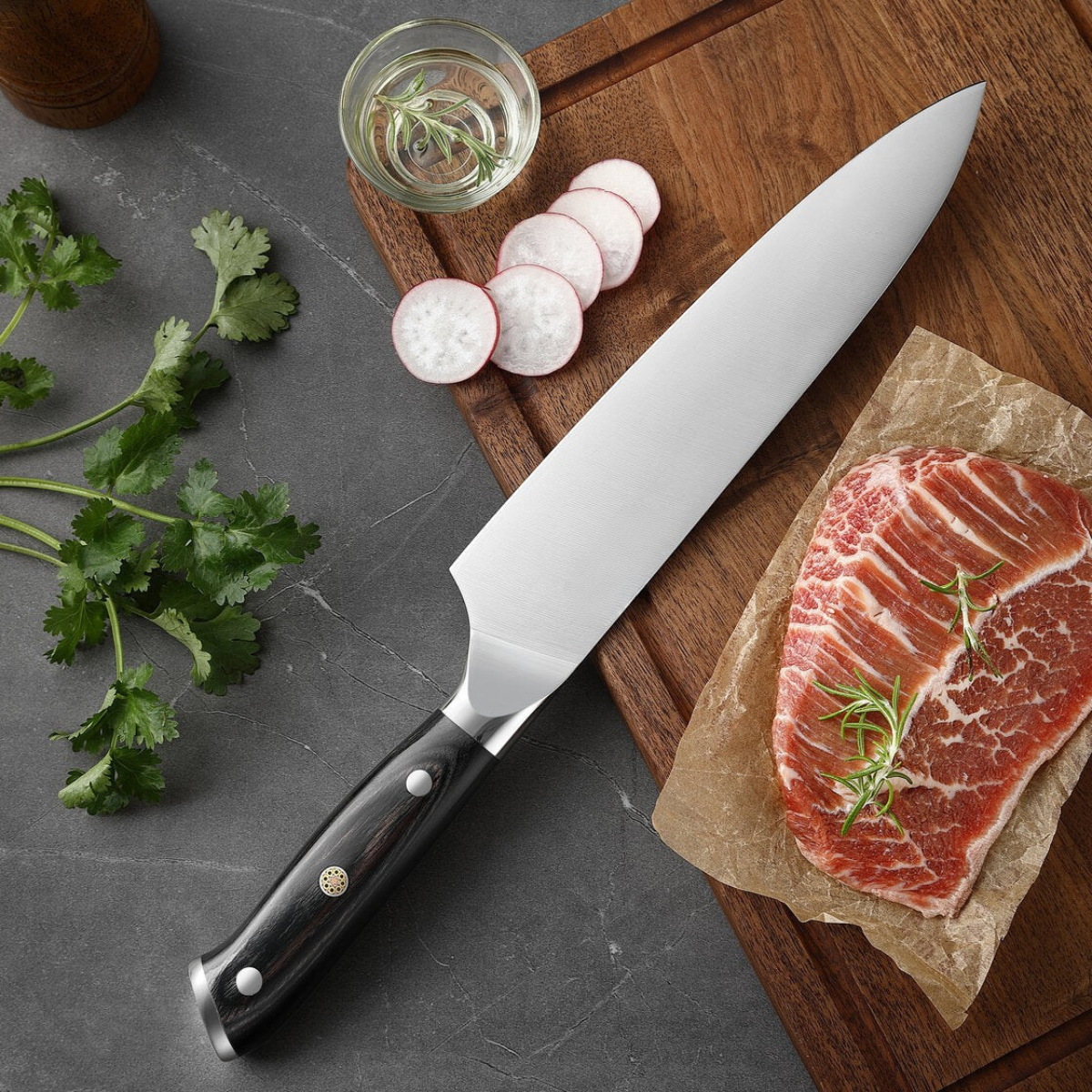 Japans gehamerd koksmes – 20 cm precisiemes