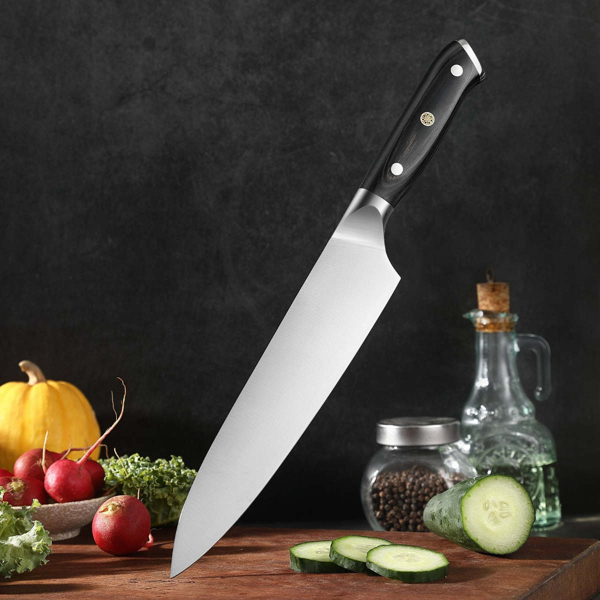 Japans gehamerd koksmes – 20 cm precisiemes