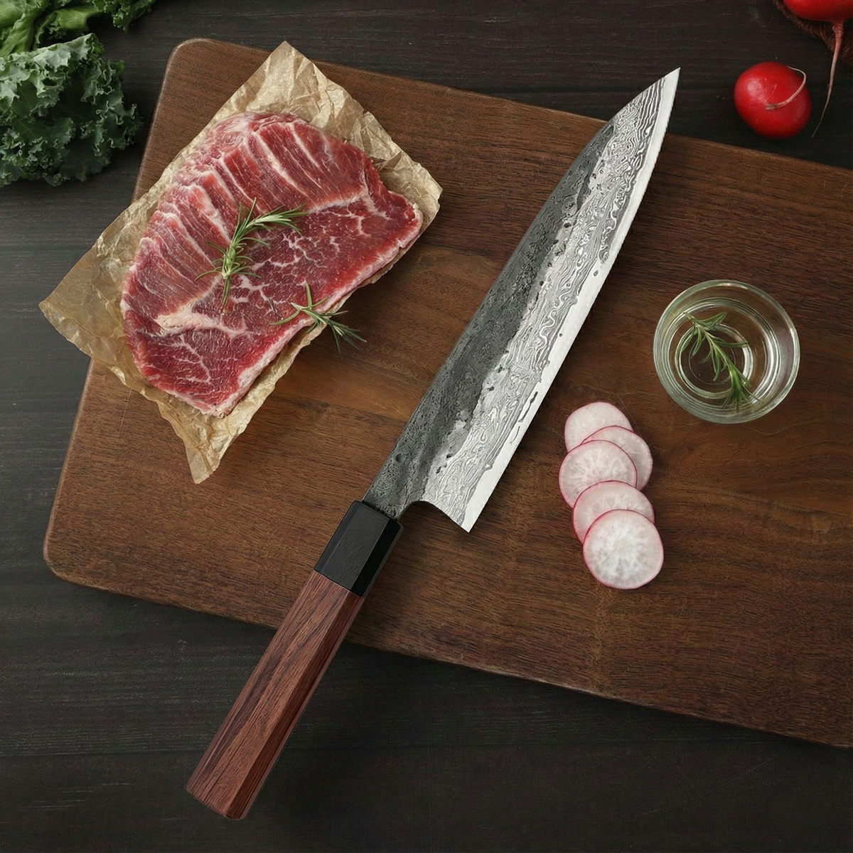 Kiritsuke-mes – roestvrijstalen mesblad 21,5 cm