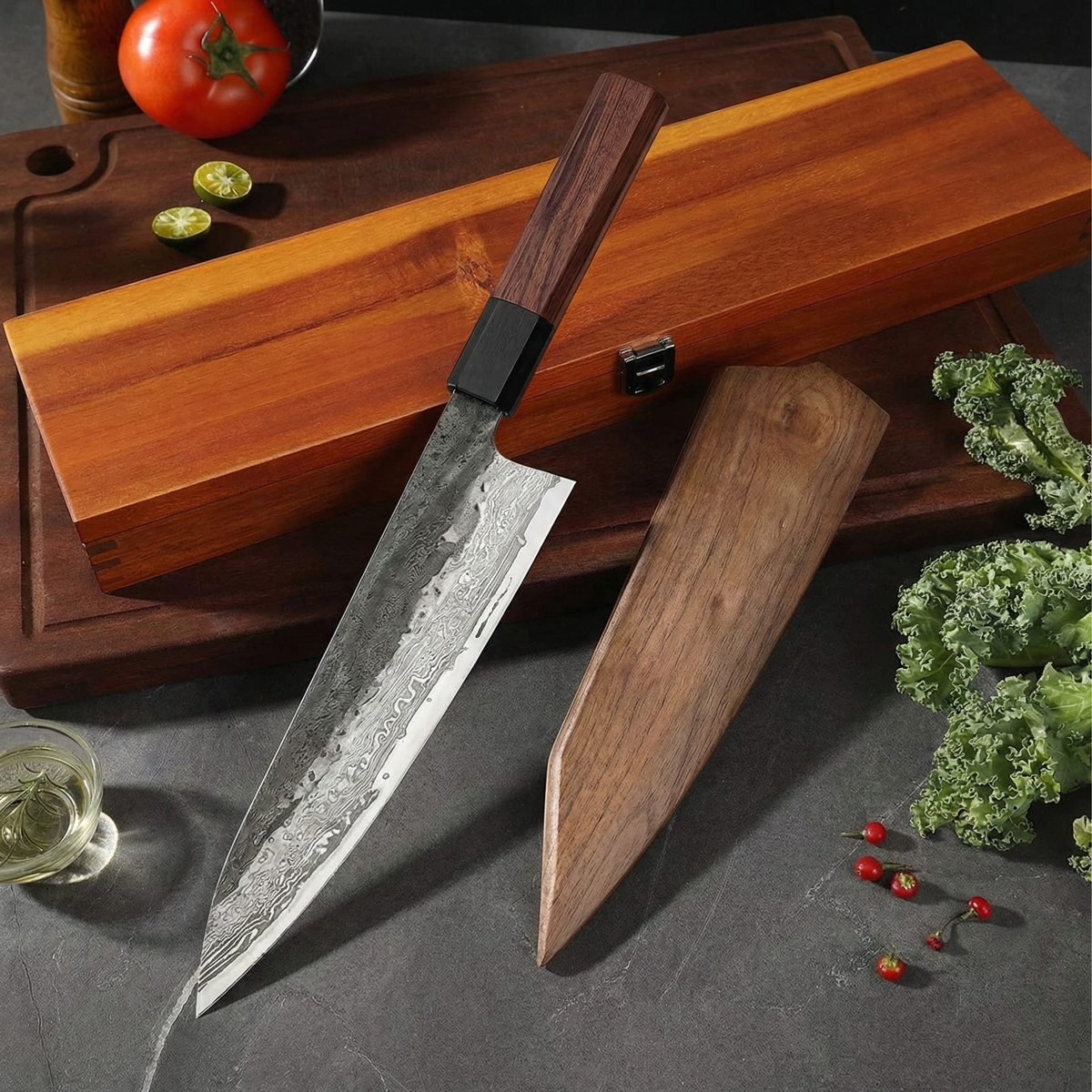 Kiritsuke-mes – roestvrijstalen mesblad 21,5 cm