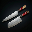 Japanse Damascus Shinku 2-delige Performance Set – Precisiemessen van 19 cm en 20 cm