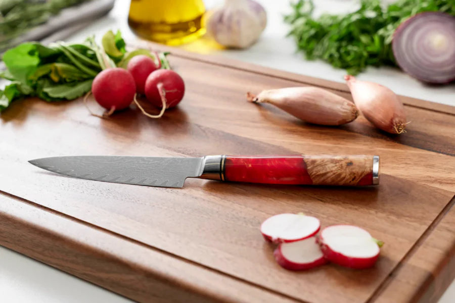 Japanse Damascus Nakama Shinku 5-delige Chef's Messenset – Precisiebladen