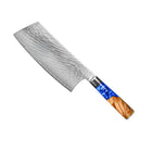 Limited Edition Japanse Damascus Messenset – 6-delige Saphire Serie