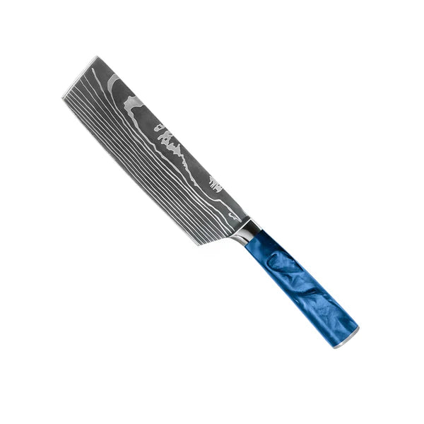 Japanse Damascus messenset – 8-delig, gebalanceerd profiel