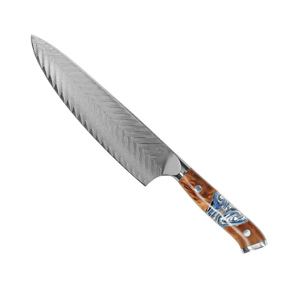 Japanse Damascus messenset – 9-delige set met veelzijdige messen