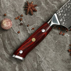 Japans Damascus Kazoku Gyuto koksmes – 21,2 cm precisieblad