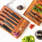 Professionele Japanse 7-delige Damascus Master messenset