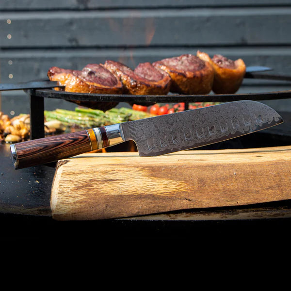 Professionele Japanse 7-delige Damascus Master messenset