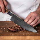 Professionele Japanse 7-delige Damascus Master messenset