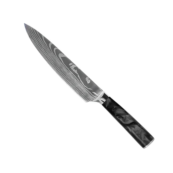 Premium Japanse Damascus Messenset – 8-delige Precisiecollectie