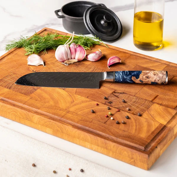 Professionele Japanse Damascus messenset – 6-delige set van chef-kwaliteit