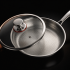 Handgehamerde titanium multi-pannenset met snijplank (5 pannen, 20–25 cm)