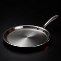 Handgehamerde Titanium Crêpepan