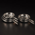 Handgehamerde titanium koekenpannenset met 2 deksels (5 formaten, 20–30 cm)