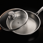 Handgehamerde titanium koekenpannenset met 2 deksels (5 formaten, 20–30 cm)
