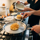 Handgehamerde Titanium Crêpepan