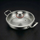 Gehamerde Titanium pan met twee Handgrepen
