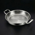Gehamerde Titanium pan met twee Handgrepen