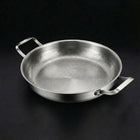 Gehamerde Titanium pan met twee Handgrepen