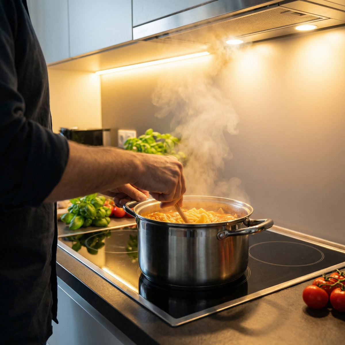 Titanium kookpan met deksel