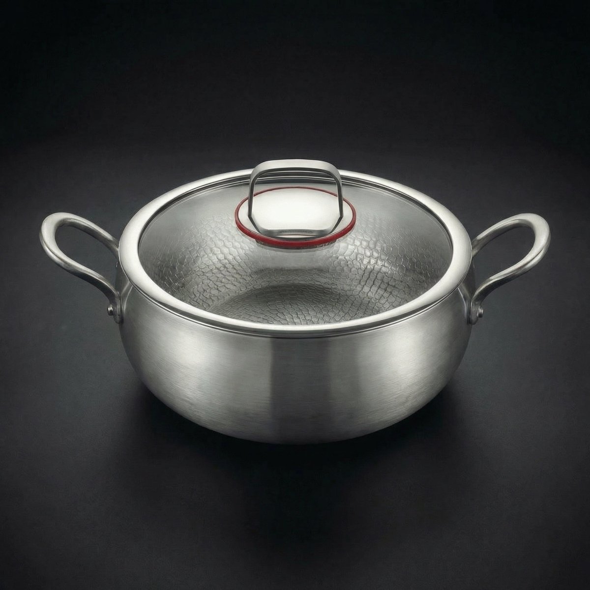 Gehamerde Diepe Titanium pan