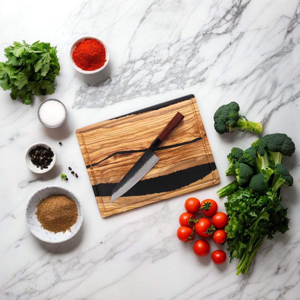 Japans gehamerd koksmes – 20 cm uitgebalanceerd ontwerp